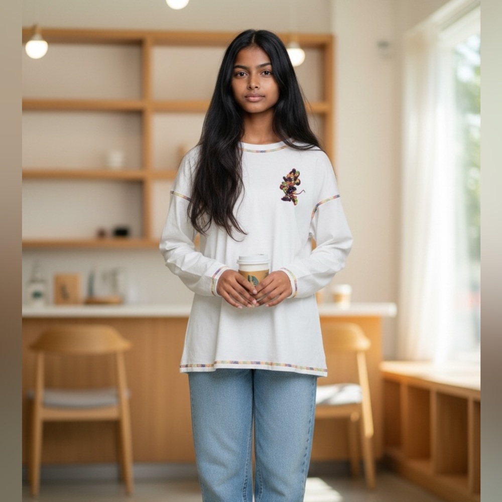 Disney Parks Youth XL Spirit Jersey Rainbow Chenille Minnie Vacation Resort Kids